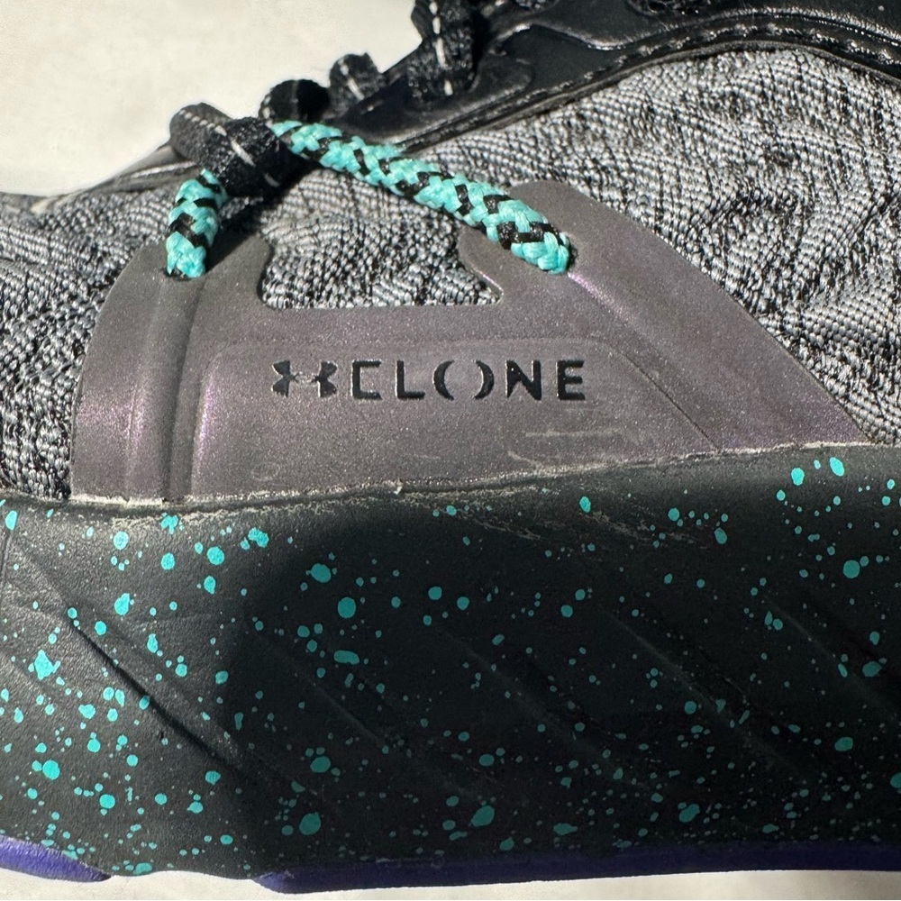 Under Armour Project Rock 6 HOVR Training Shoes – Black Neptune – 8 - Picture 8 of 15